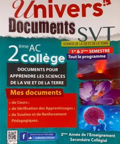 Univers SVT  document et cahier d'activité  2 AC