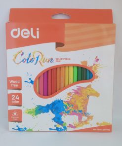 Boîte de 24 Crayons de Couleur DELI