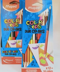 12 Crayons de Couleur Color Peps Maped  "DUO"